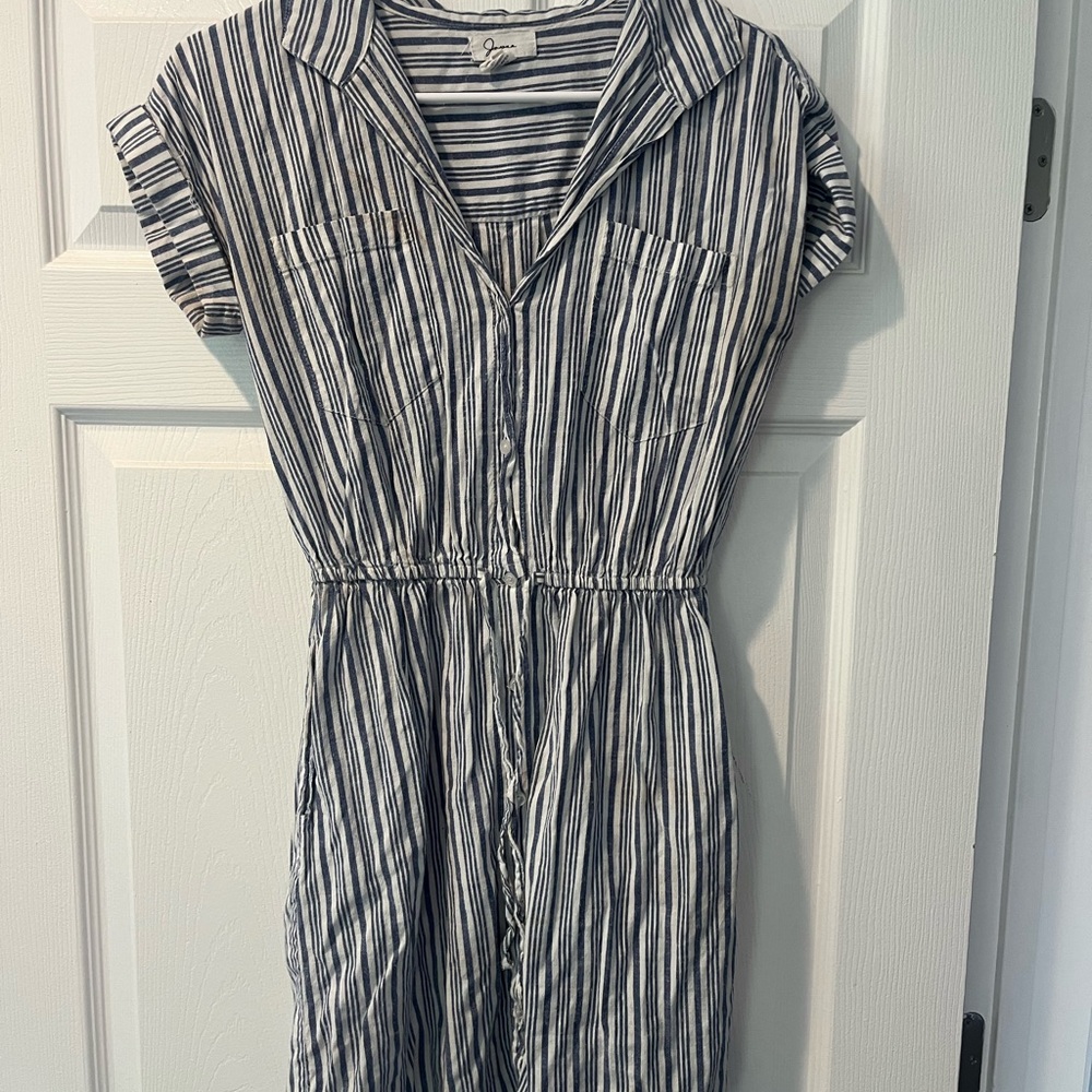Japna Striped Tie Dress